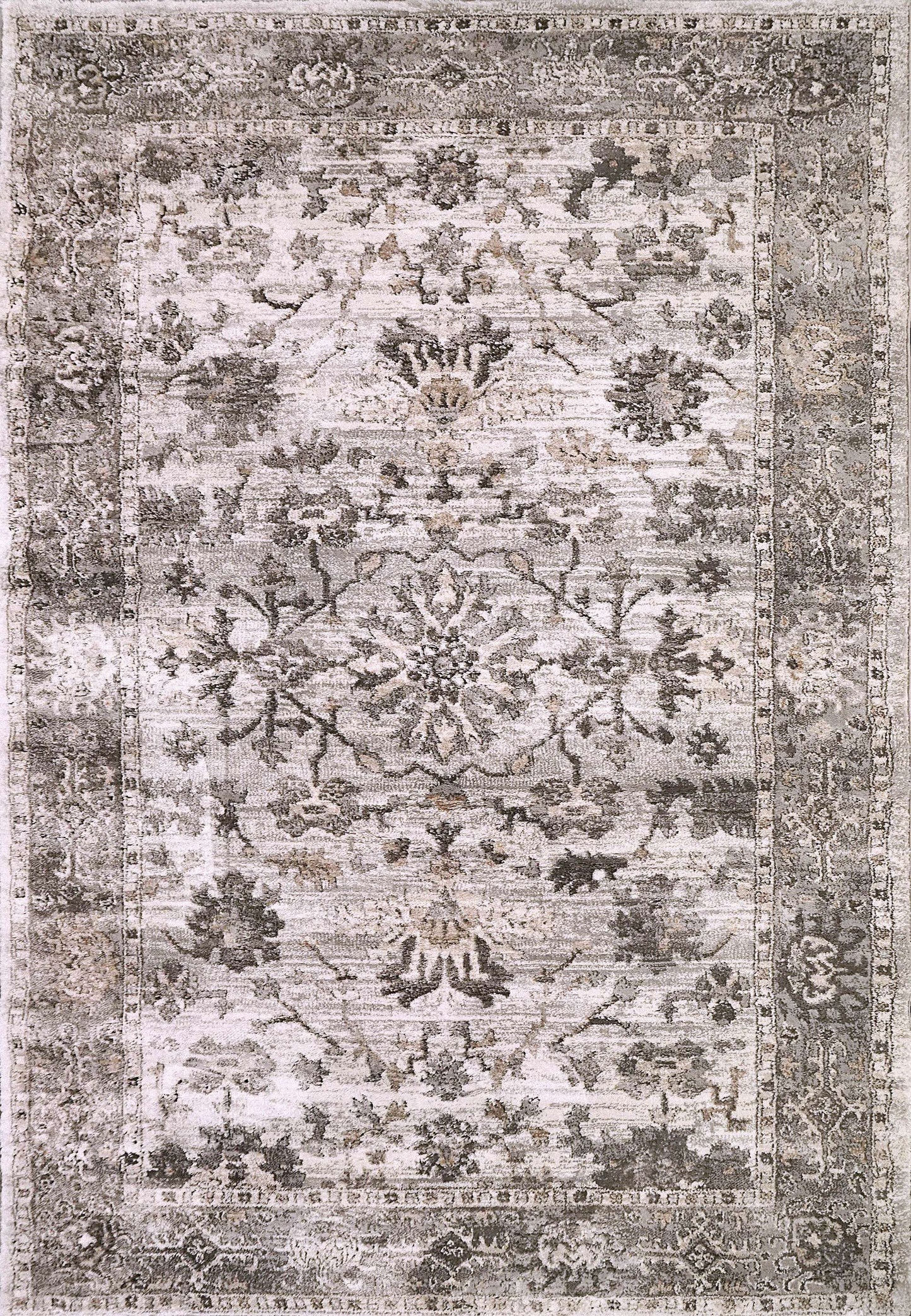 Dynamic RILEY 6035 Machine-Made Floral Transitional Area Rug