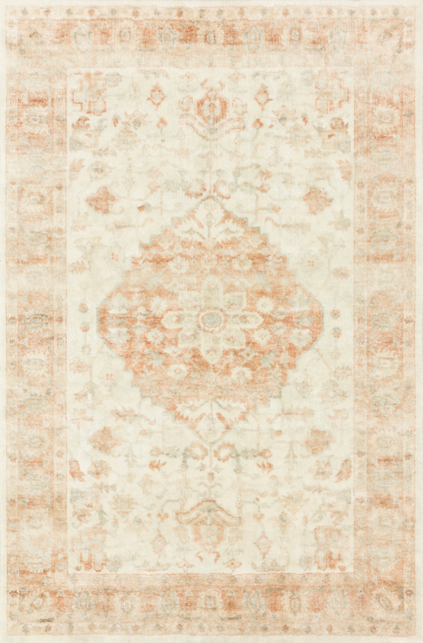 Loloi Rosette ROS-03 Power Loomed Traditional Area Rug by Loloi II