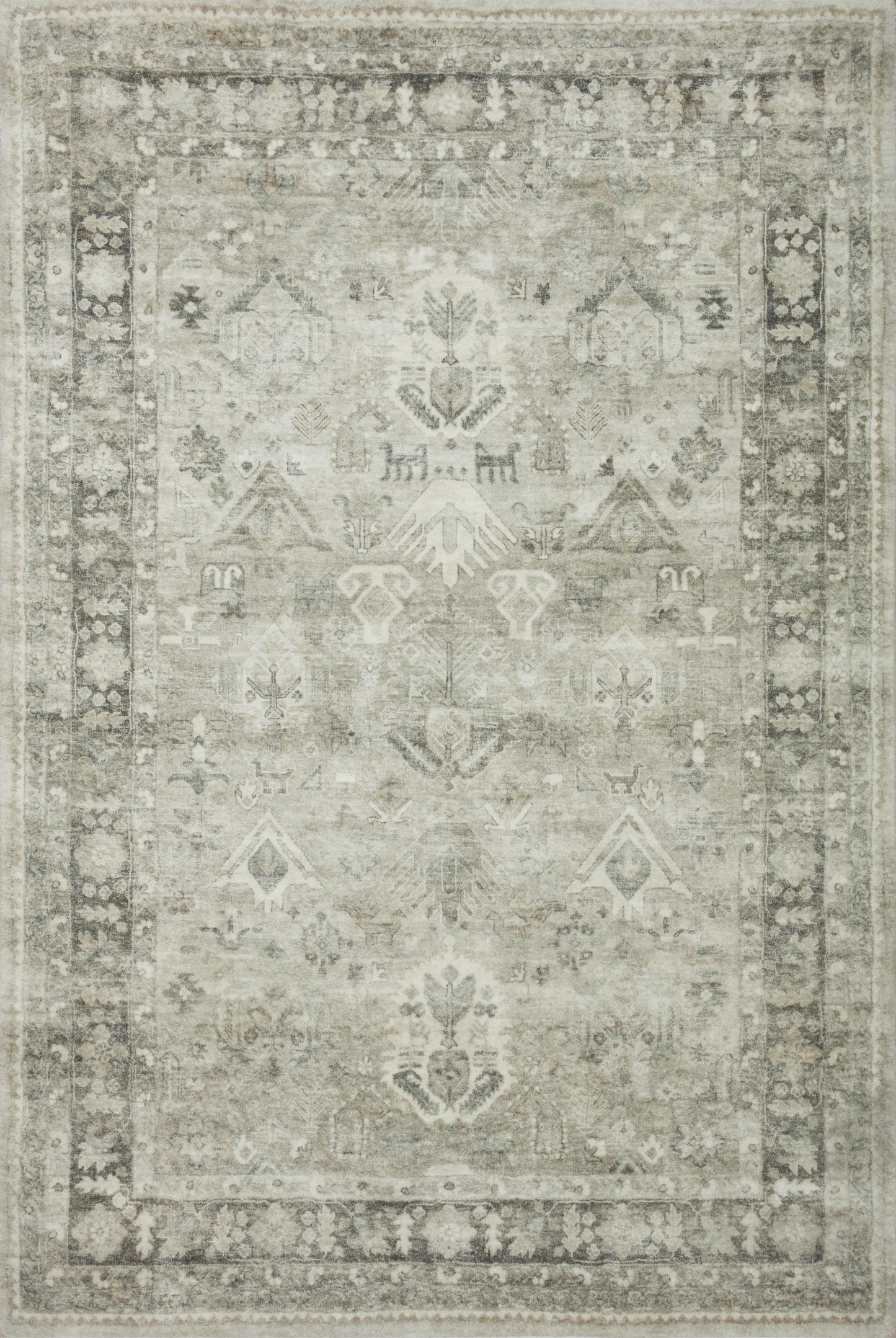 Loloi Rosette ROS-04 Power Loomed Traditional Area Rug by Loloi II