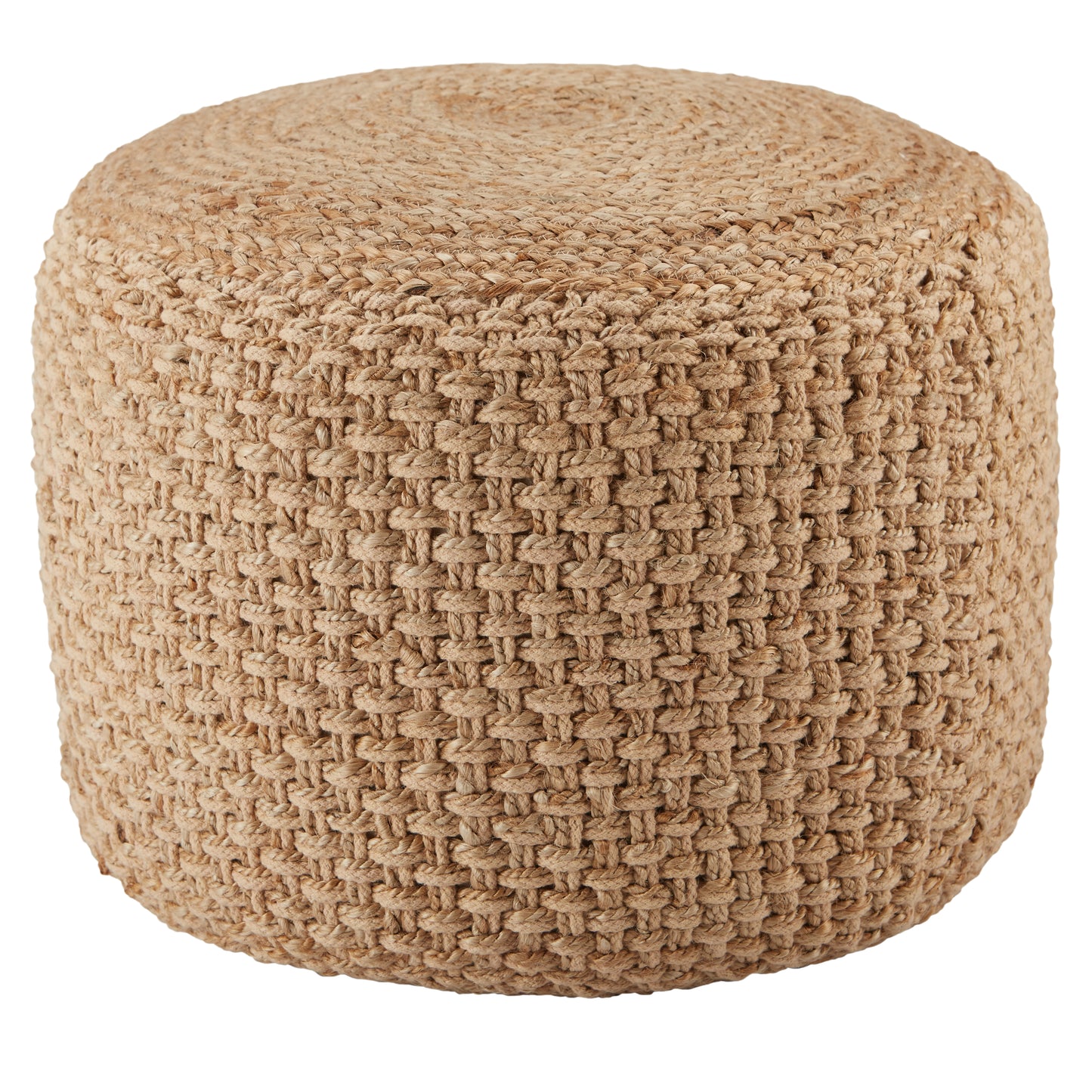 Saba Kealani Handmade Jute Indoor Pouf From Jaipur Living