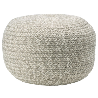 Saba Solar Grayton Handmade Synthetic Blend Outdoor Pouf From Vibe by Jaipur Living