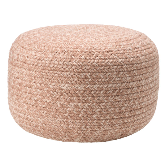 Saba Solar Grayton Handmade Synthetic Blend Outdoor Pouf From Vibe by Jaipur Living