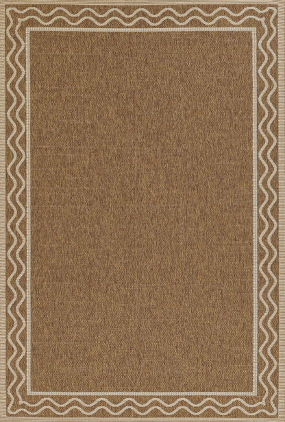 Momeni Saybrook Border Machine Made Contemporary Rectangle Indoor/Outdoor Area Rug