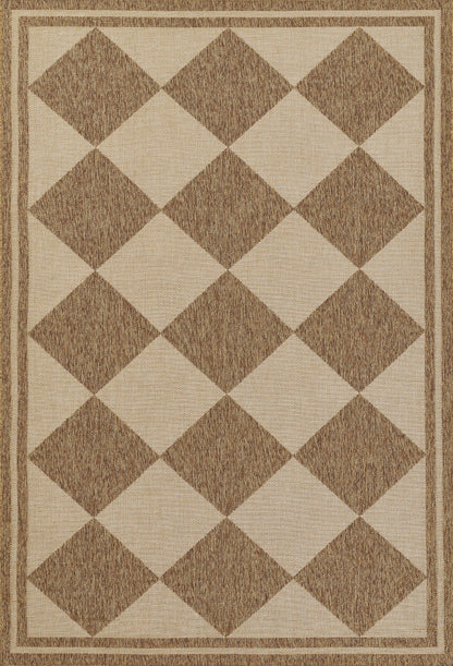 Momeni Saybrook Geometric Machine Made Contemporary Rectangle Indoor/Outdoor Area Rug