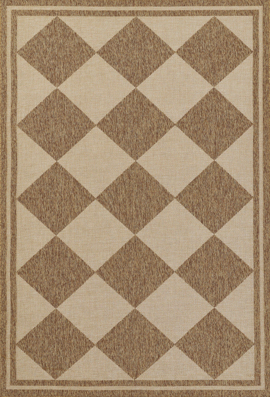 Momeni Saybrook Geometric Machine Made Contemporary Rectangle Indoor/Outdoor Area Rug