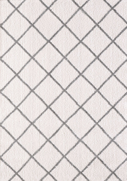 Dynamic SILKY SHAG 5920 Machine-Made Geometric Contemporary Area Rug
