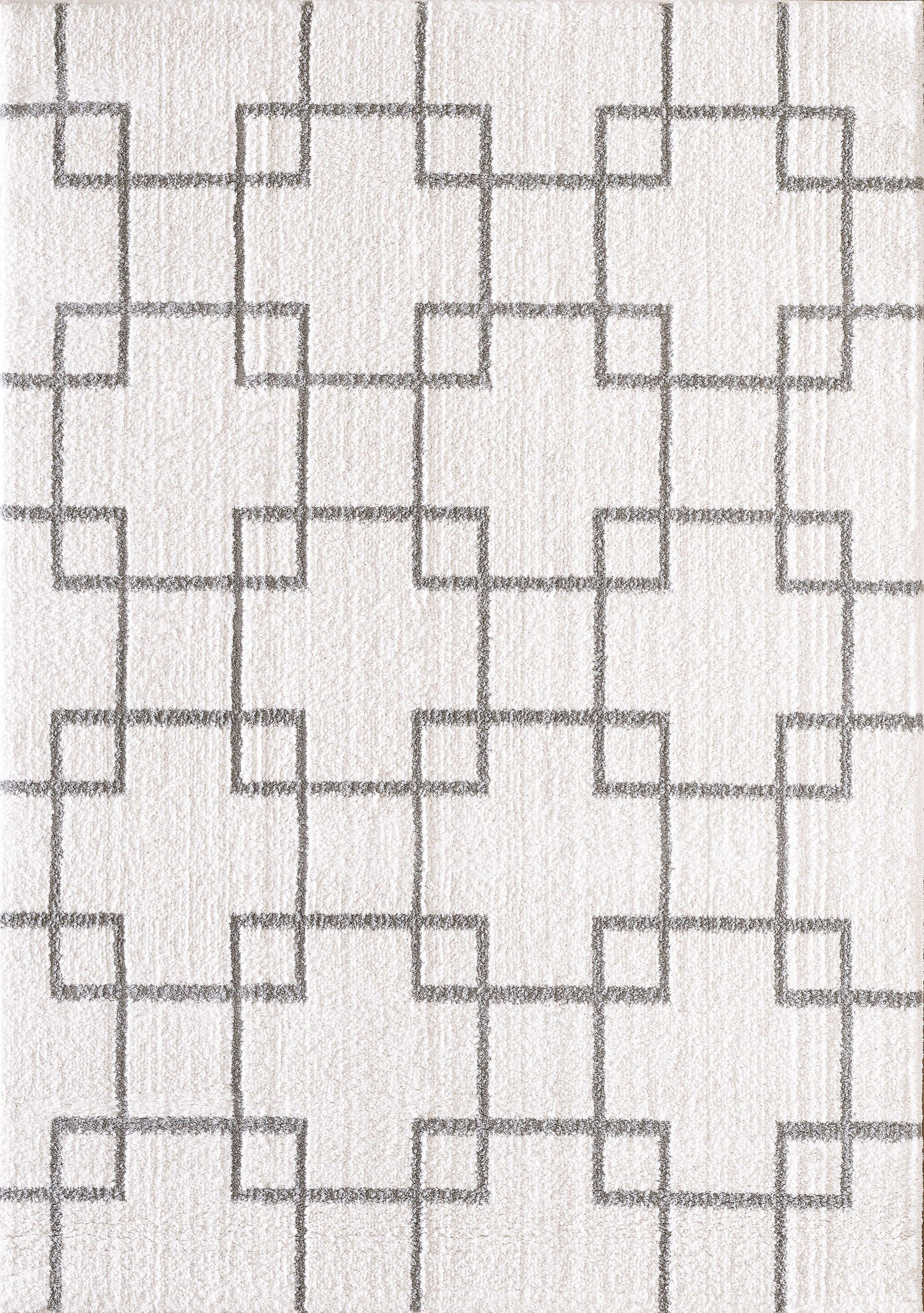 Dynamic SILKY SHAG 5901 Machine-Made Geometric Contemporary Area Rug