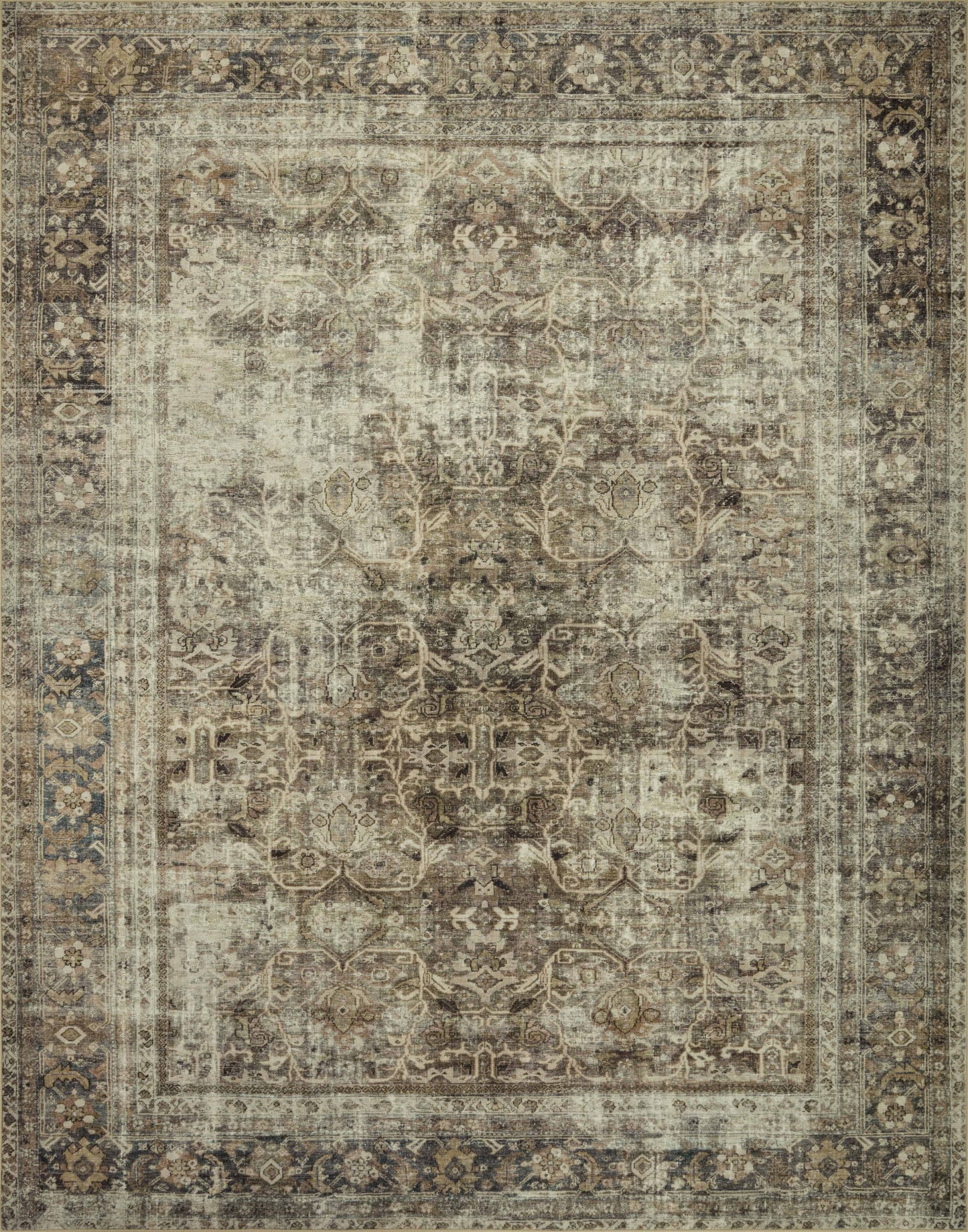 Loloi Sinclair SIN-01 Power Loomed Machine Washable Area Rug by Magnolia Home by Joanna Gaines x Loloi