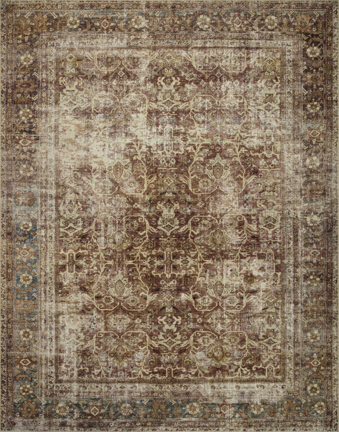 Loloi Sinclair SIN-01 Power Loomed Machine Washable Area Rug by Magnolia Home by Joanna Gaines x Loloi