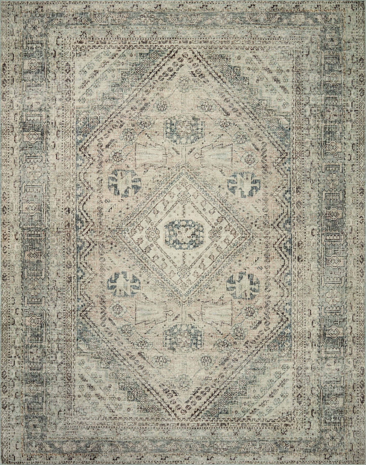 Loloi Sinclair SIN-04 Power Loomed Machine Washable Area Rug by Magnolia Home by Joanna Gaines x Loloi