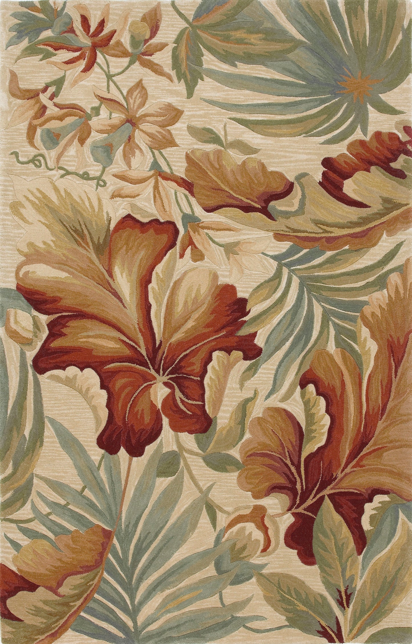 KAS Sparta 313 Florals & Tropicals Hand Tufted Area Rug