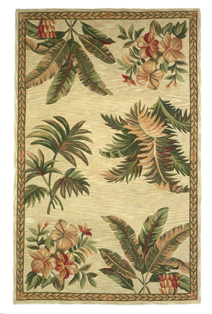 KAS Sparta 313 Florals & Tropicals Hand Tufted Area Rug