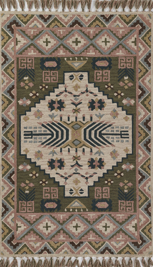 Momeni Tahoe Geometric Hand Tufted Transitional Rectangle Indoor Area Rug