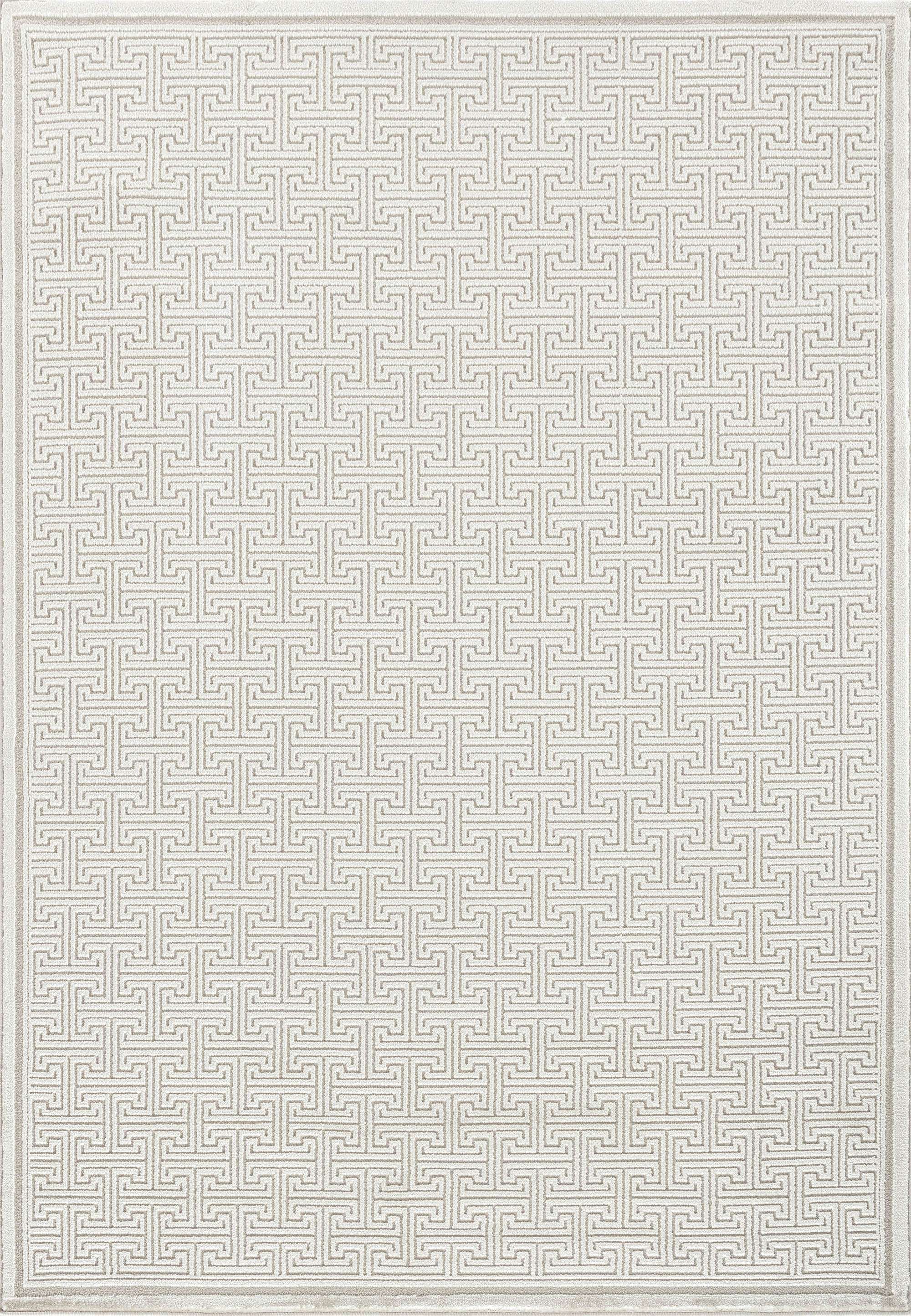 White Dynamic Rug Dynamic TIMELESS 6922 Machine-Made Geometric Modern Area Rug – The Rug ...