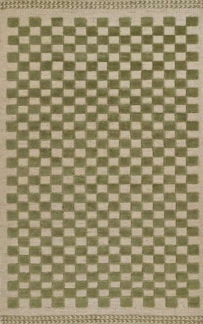 Momeni Willow Check Hand Woven Contemporary Rectangle Indoor Area Rug