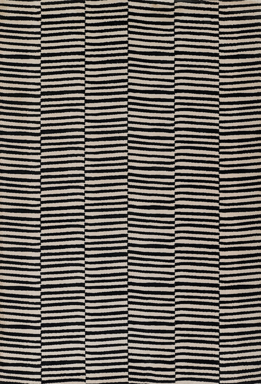 Momeni Xander Striped Machine Made Contemporary Rectangle Indoor Area Rug