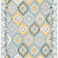 Tayse Geometric Area Rug FLO10-Matthew Contemporary Flat Weave Indoor/Outdoor Polypropylene