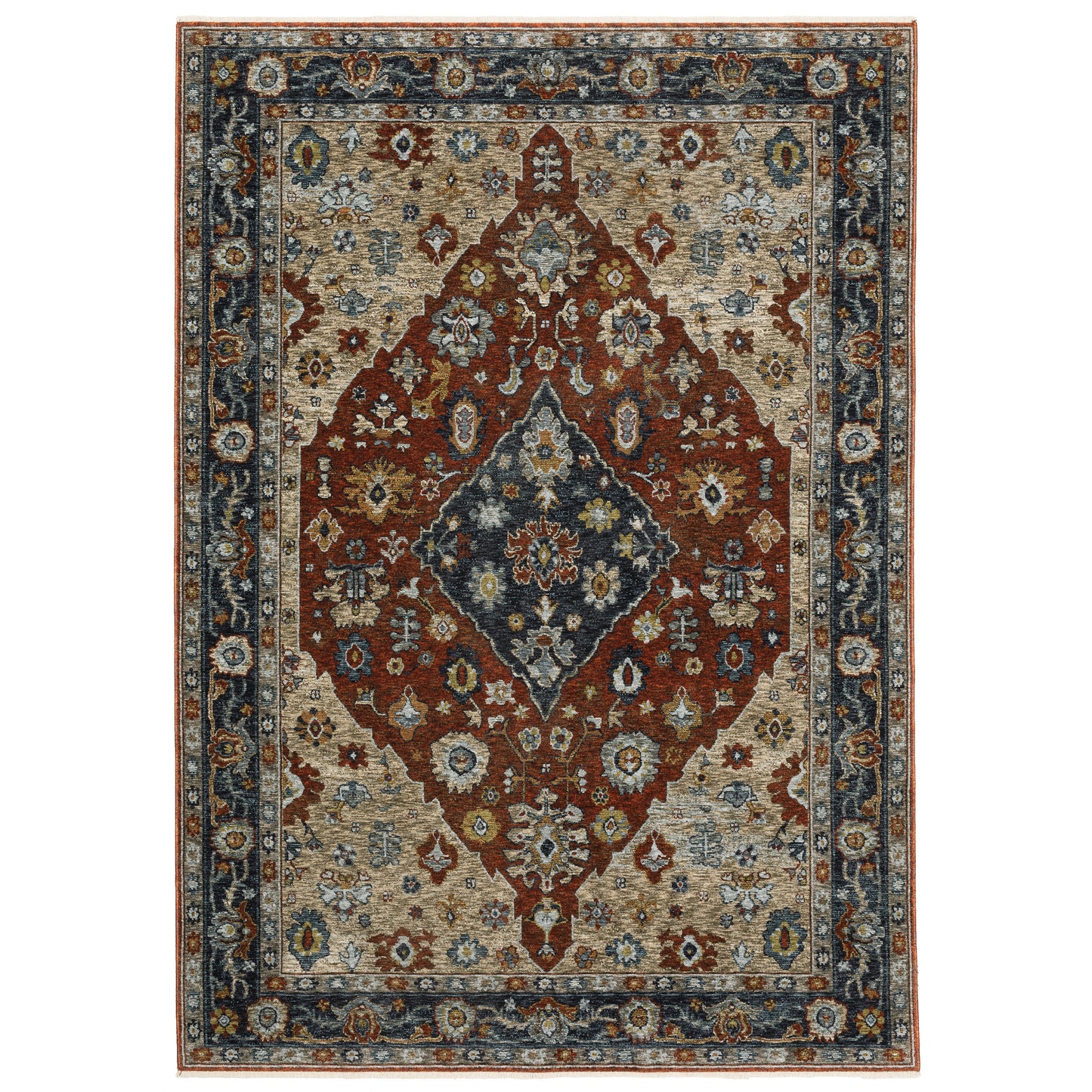 Oriental Weavers 7150B ABERDEEN Traditional Indoor Area Rug