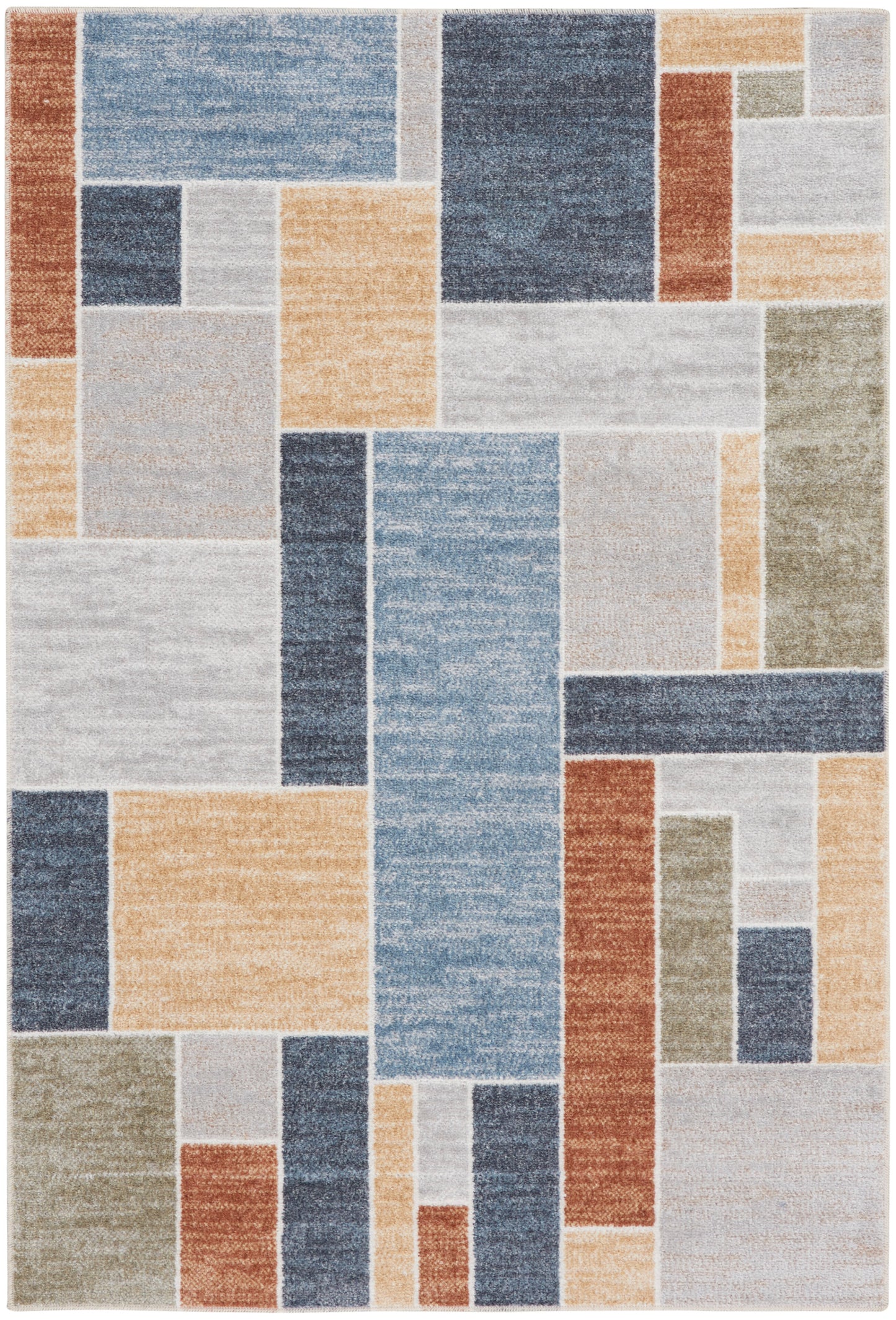 Nourison Home Astra Machine Washable ASW09 Contemporary Geometric Indoor Area Rug