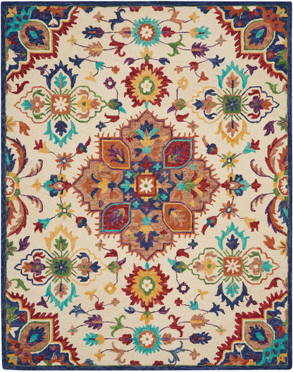 Nourison Home Bahari BAH01 Bohemian Floral Indoor Area Rug