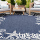 Tayse Coastal Area Rug ECO15-Biscayne Novelty Flat Weave Indoor/Outdoor Polypropylene