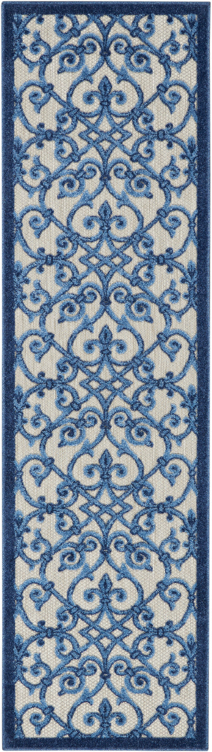Nourison Home Aloha ALH21 Contemporary Trellis Indoor/Outdoor Area Rug