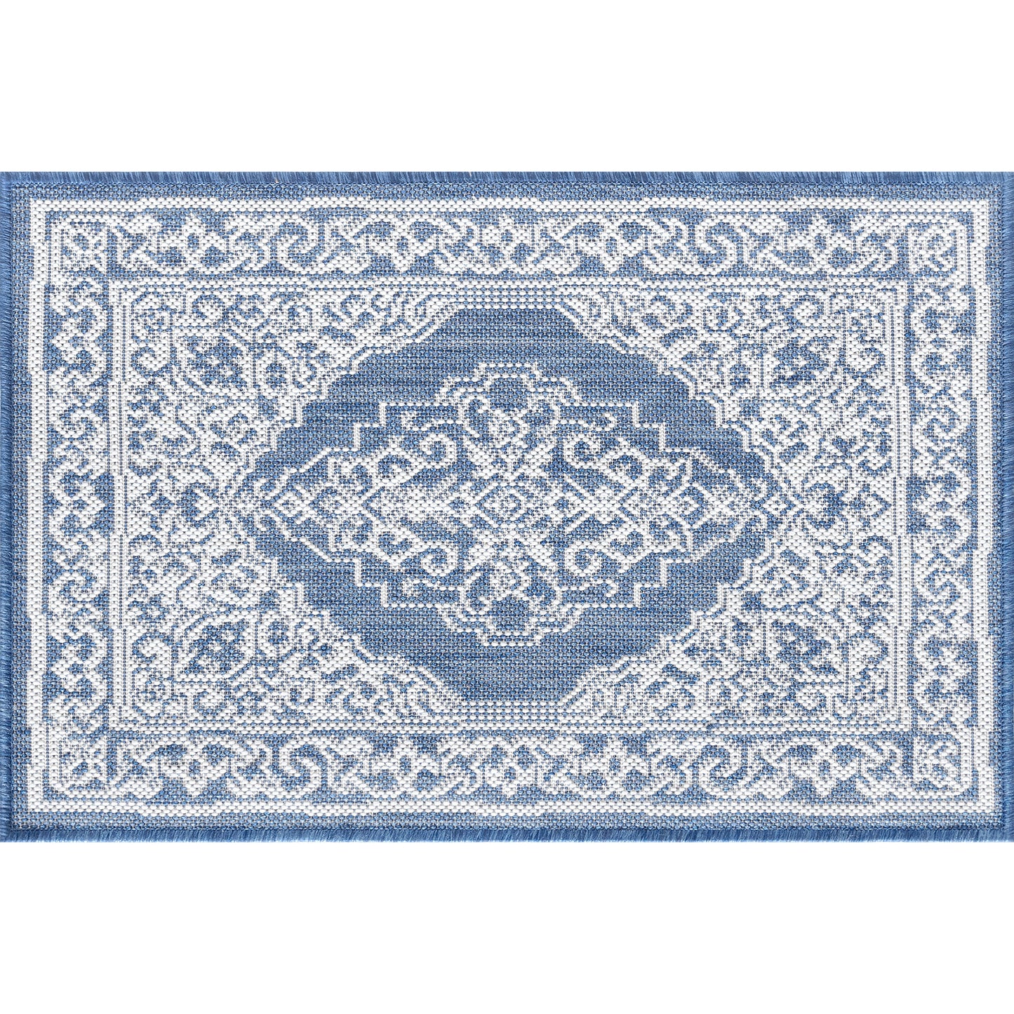 Tayse Floral Area Rug ECO16-Eamon Traditional Flat Weave Indoor/Outdoor Polypropylene