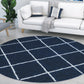 Tayse Diamond Area Rug JRS11-Mira Contemporary Cut Pile Indoor Polypropylene