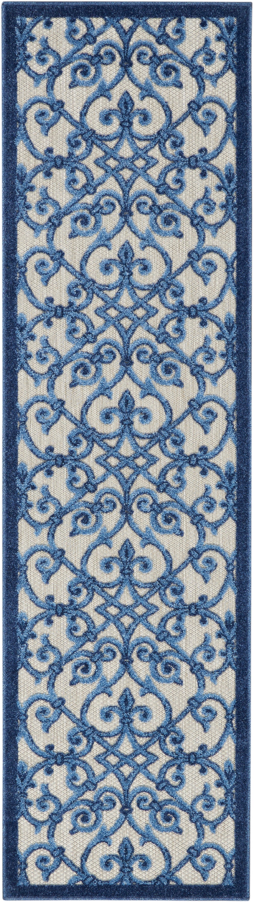 Nourison Home Aloha ALH21 Contemporary Trellis Indoor/Outdoor Area Rug