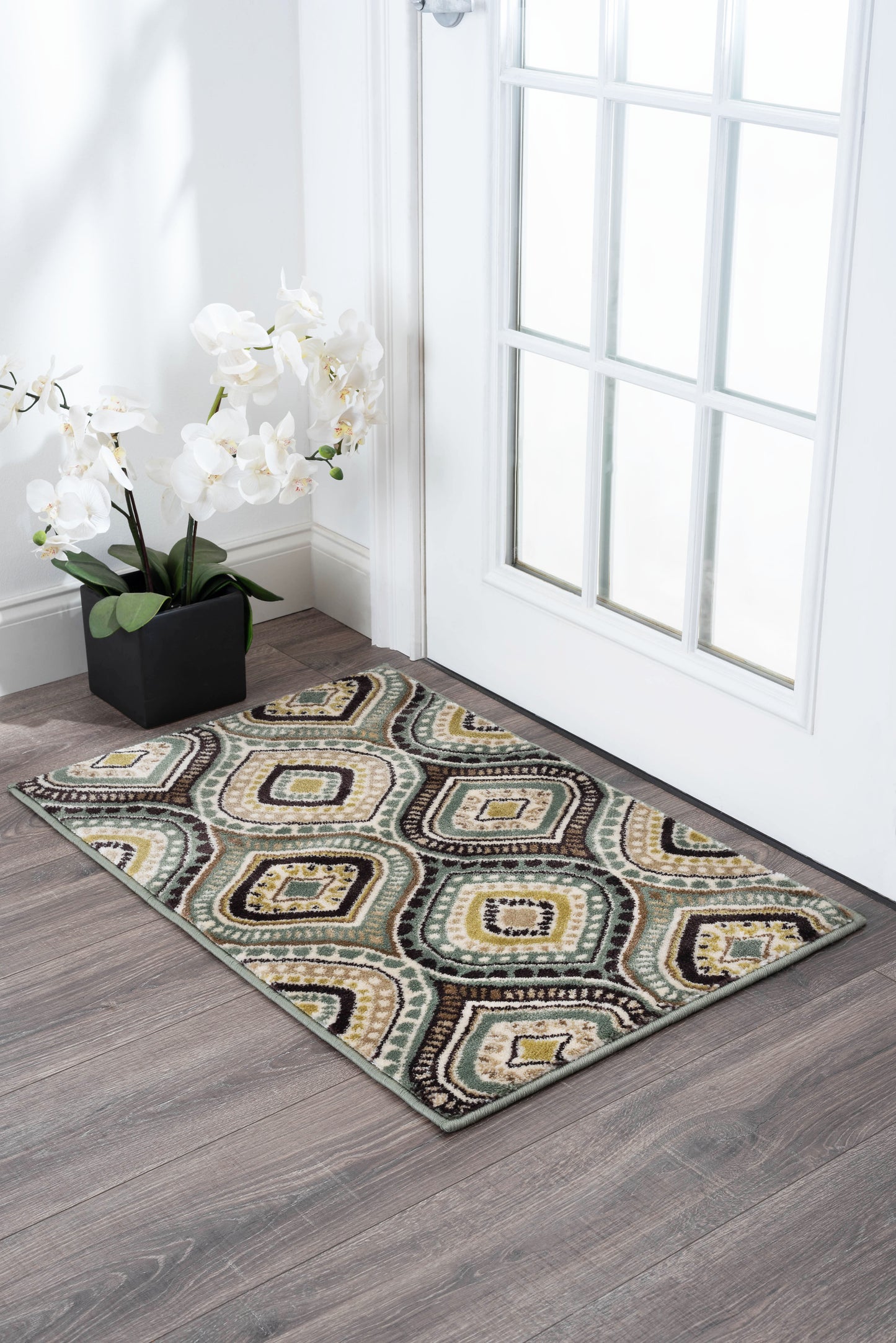 Tayse Abstract Area Rug CPR10-Aurora Contemporary Cut Pile Indoor Polypropylene