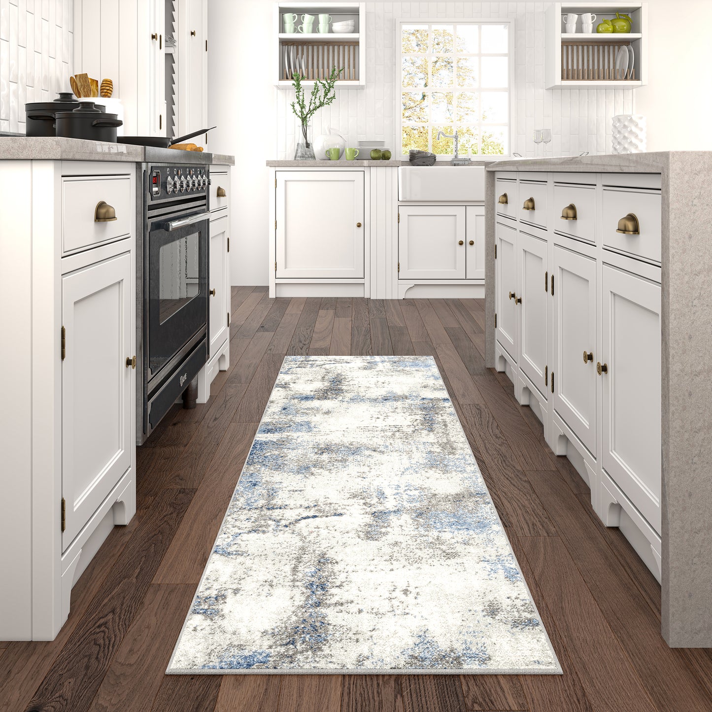 Tayse Abstract Area Rug CHL10-Aikens Contemporary Cut Pile Indoor Polypropylene