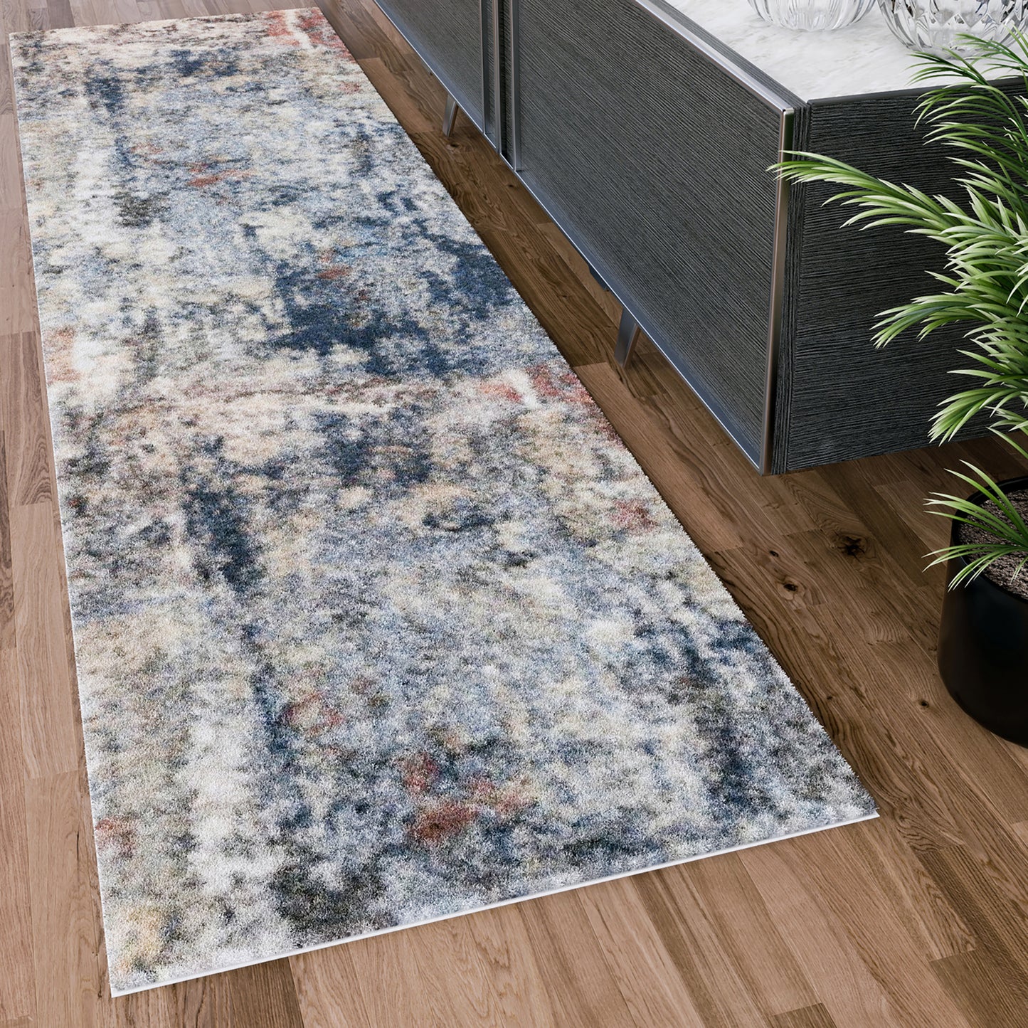 Tayse Abstract Area Rug REI17-Billings Contemporary Cut Pile Indoor Polypropylene