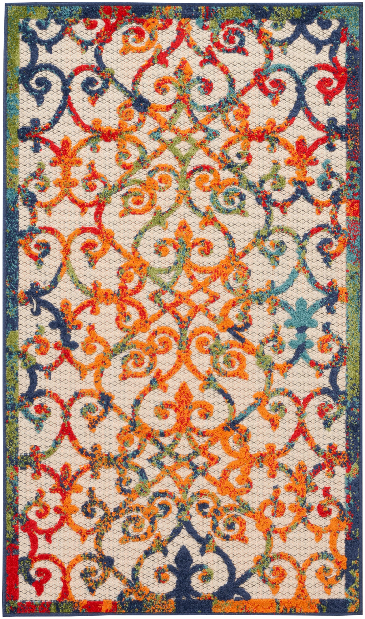 Nourison Home Aloha ALH21 Contemporary Trellis Indoor/Outdoor Area Rug