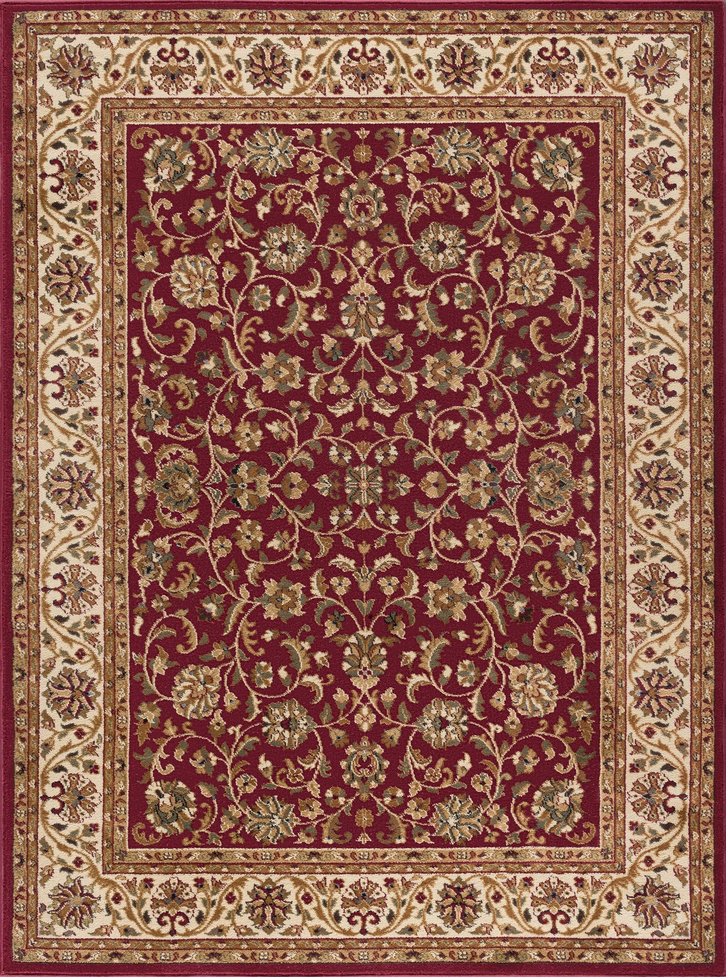 Tayse Border Area Rug SNS48-Ventura Traditional Cut Pile Indoor Polypropylene