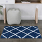 Tayse Diamond Area Rug JRS11-Mira Contemporary Cut Pile Indoor Polypropylene