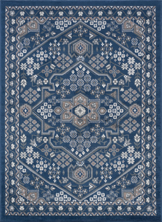 Tayse Oriental Area Rug HMP40-Logan Traditional Cut Pile Indoor Polypropylene