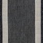 Tayse Striped Border Area Rug ECO11-Elgin Transitional Flat Weave Indoor/Outdoor Polypropylene