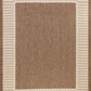 Tayse Striped Border Area Rug ECO11-Elgin Transitional Flat Weave Indoor/Outdoor Polypropylene