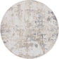 Tayse Abstract Area Rug DIA11-Spokane Contemporary Cut Pile Indoor Polypropylene