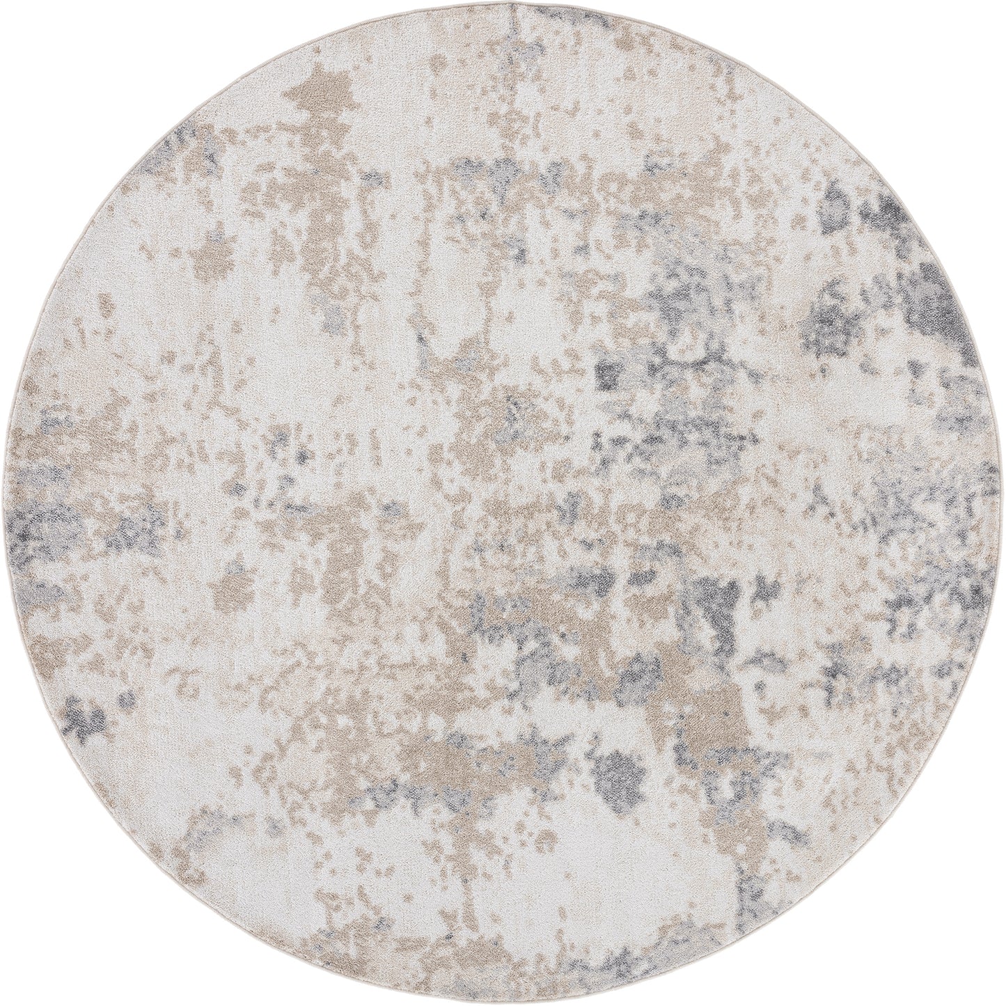 Tayse Abstract Area Rug DIA11-Spokane Contemporary Cut Pile Indoor Polypropylene