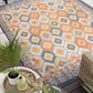 Tayse Geometric Area Rug FLO10-Matthew Contemporary Flat Weave Indoor/Outdoor Polypropylene