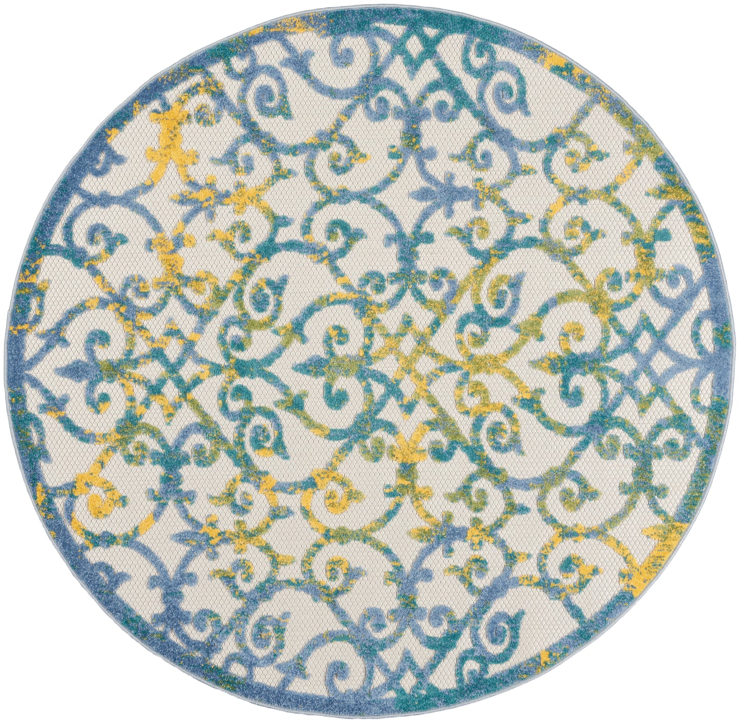 Nourison Home Aloha ALH21 Contemporary Trellis Indoor/Outdoor Area Rug