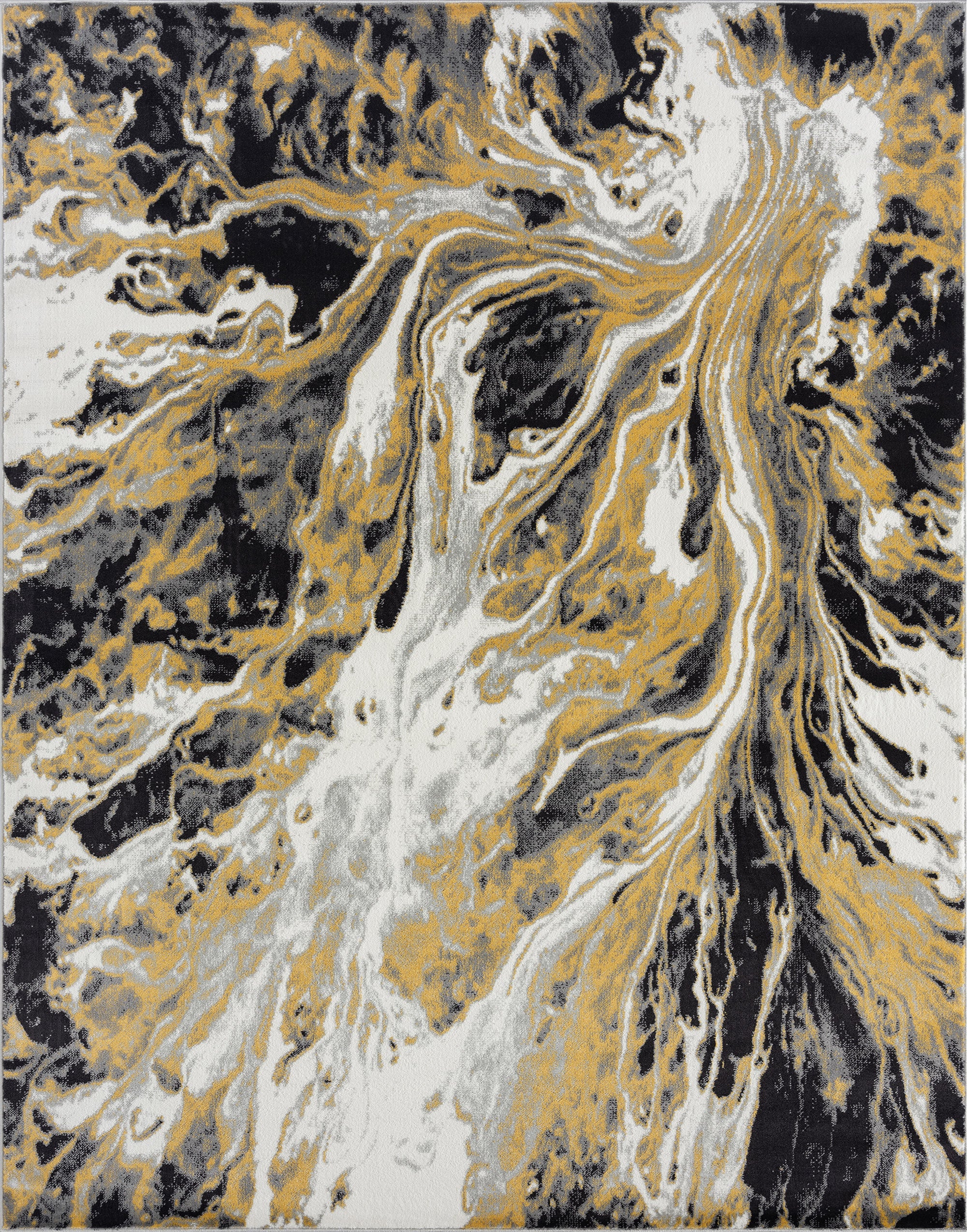 Tayse Abstract Area Rug TML11-Colton Contemporary Cut Pile Indoor Poly ...
