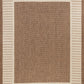 Tayse Striped Border Area Rug ECO11-Elgin Transitional Flat Weave Indoor/Outdoor Polypropylene