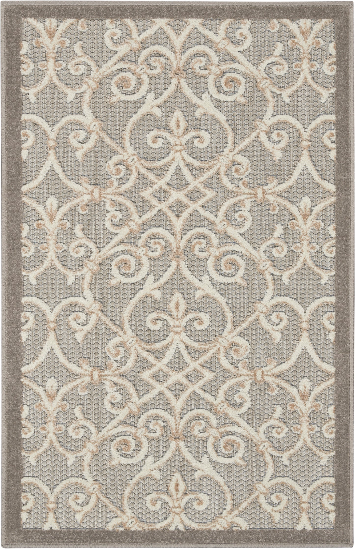 Nourison Home Aloha ALH21 Contemporary Trellis Indoor/Outdoor Area Rug