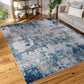 Tayse Abstract Area Rug DIA11-Spokane Contemporary Cut Pile Indoor Polypropylene