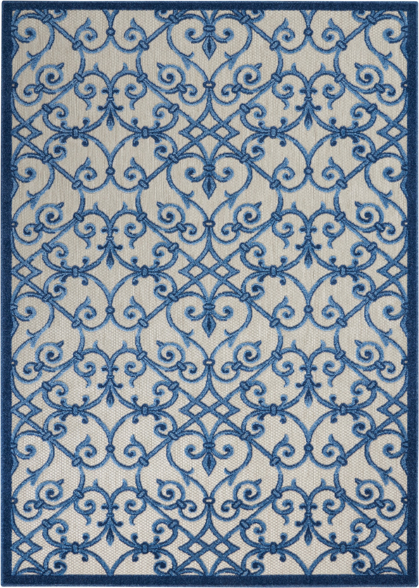 Nourison Home Aloha ALH21 Contemporary Trellis Indoor/Outdoor Area Rug