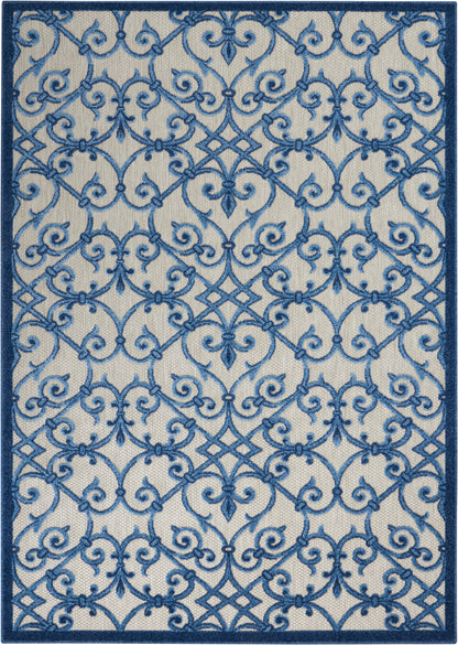 Nourison Home Aloha ALH21 Contemporary Trellis Indoor/Outdoor Area Rug