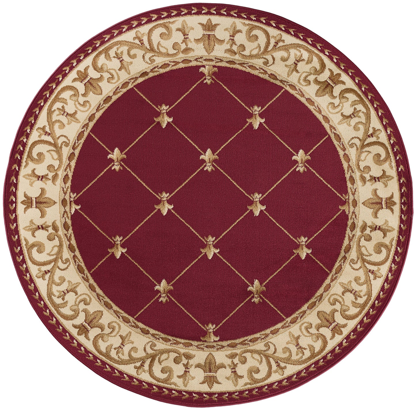 Tayse Border Area Rug SNS48-Orleans Traditional Cut Pile Indoor Polypropylene