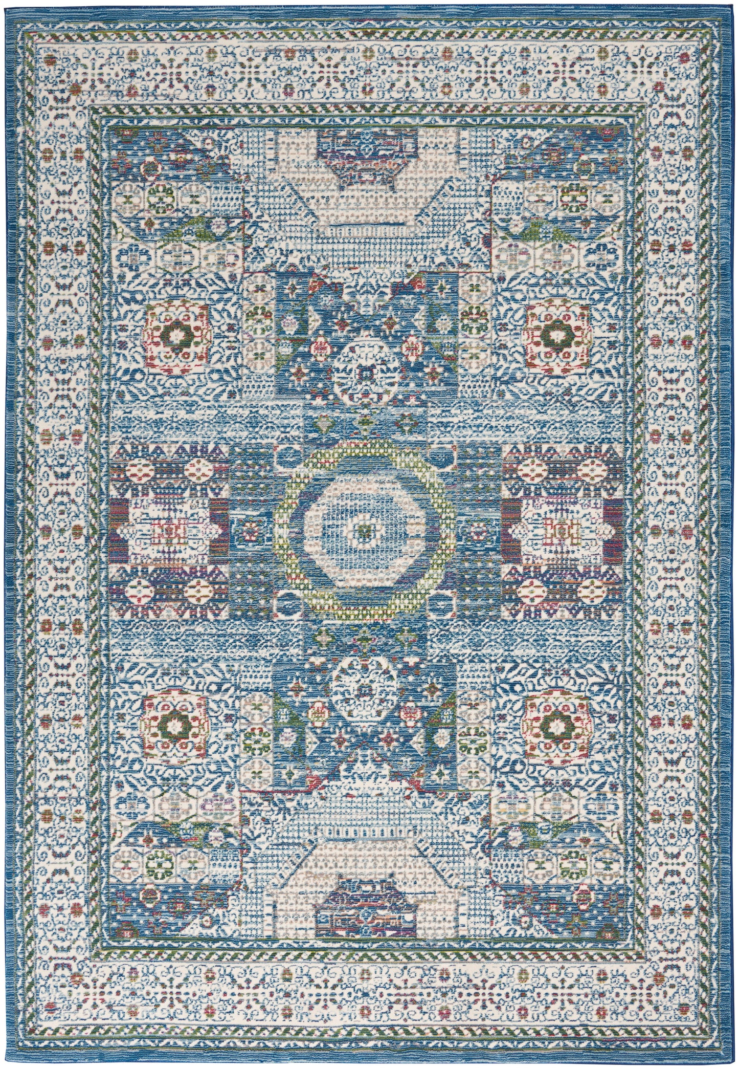 Ankara Global ANR17 Machine Made Synthetic Blend Indoor Area Rug By Nourison Home From Nourison Rugs